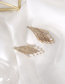 Fashion Gold Color Rhinestone Tassel Earrings