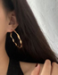 Fashion Large Gold (5.5cm) Geometric Circle Ear Ring