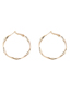 Fashion Small Gold (4cm) Geometric Circle Ear Ring