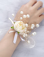 Fashion Sh004 Pearl Flower Ribbon Hand Flower