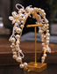 Fashion Gold Color Two-piece Pearl Flower Headband