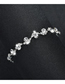 Fashion Silver Color S-shaped Diamond Bracelet
