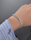 Fashion Silver Color X-shaped Diamond Bracelet