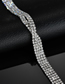 Fashion Silver Color X-shaped Diamond Bracelet