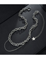 Fashion Star Stacked Necklace Star Tassel Chain Necklace