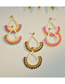 Fashion Black Drop-shaped Rice Bead Earrings