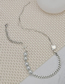 Fashion Silver Color Four-pointed Star Pearl Necklace