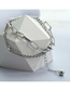Fashion Silver Color Titanium Steel Geometric Chain Bracelet