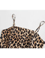Fashion Leopard Leopard Print Sling Strap Dress