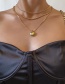 Fashion Golden 0937 Love Multilayer Chain Set Necklace