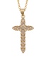 Fashion 10# Micro Zircon Cross Necklace