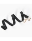 Fashion Black Pin Buckle Inlaid Chain Belt