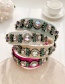 Fashion Leather Pink Alloy Diamond-studded Geometric Wide-brimmed Headband
