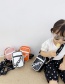 Fashion Silver Color Children's English Alphabet One-shoulder Messenger Bag