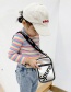 Fashion Silver Color Children's English Alphabet One-shoulder Messenger Bag