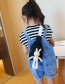 Fashion Bunny Red Children's Canvas Bear Crossbody Bag