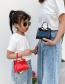 Fashion Fuchsia Children's Buckle Chain Crossbody Bag