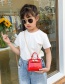 Fashion Fuchsia Children's Buckle Chain Crossbody Bag