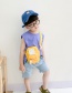 Fashion Yellow Children's Square Letter Messenger Bag