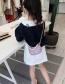 Fashion Pink Children's Pearl Chain Crossbody Bag