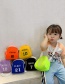 Fashion Fluorescent Orange Children's Alphanumeric Messenger Bag