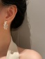 Fashion Gold Color Crystal C-shaped Earrings