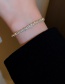 Fashion Gold Color Full Rhinestone Geometric Snake Bracelet