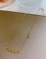 Fashion Gold Color Titanium Steel Flower Chain Necklace