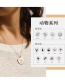 Fashion Steel Color Dw-98 Stainless Steel Gold Plated Round Animal Necklace