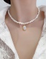 Fashion Pearl Stitched Pearl Chain Necklace