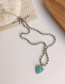 Fashion Green Love Chain Necklace