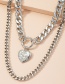 Fashion X496-silver Color Love Chain Necklace
