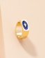 Fashion R449-blue Metal Geometric Ring
