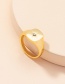 Fashion R431-square Diamond Geometric Star Ring
