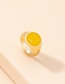 Fashion R428-yellow Metal Emoji Ring