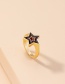 Fashion R463-star Smiley Metallic Star Smiley Ring