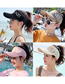Fashion 【pink】 Letter Sunscreen Empty Cap