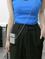 Fashion Silver Color Square Chain Mini Crossbody Bag