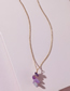 Fashion Green Geometric Amethyst Turquoise Necklace
