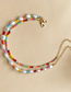 Fashion Color Imitation Pearl Color Rice Bead Beaded Anklet Set