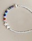 Fashion Color Shell Love Star Beaded Anklet