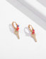 Fashion Golden Alloy Key Rice Bead Winding Ear Ring