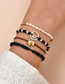 Fashion Style Eighteen Multi-layer Knotted Waterwheel Wax Rope Braided Bracelet