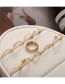 Fashion Gold Color 10-piece Alloy Geometric Round Pearl Open Ring
