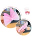Fashion Sweet Pink 8-piece Set Children's Mesh Check Bow Hairpin