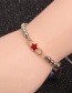 Fashion Color Five-pointed Star Beaded Tassel Bracelet