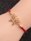 Fashion Red Red String Color Zirconium Butterfly Bracelet