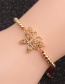 Fashion Red Color Zirconium Butterfly Beaded Bracelet