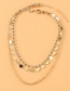 Fashion Golden Diamond Disc Chain Necklace