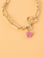 Fashion Golden Metallic Love Butterfly Chain Necklace